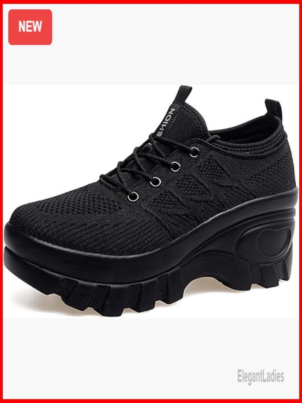Women's Orthopedic Platform Walking Shoes Slip-On Trail Running